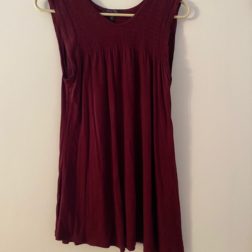 Red tank top